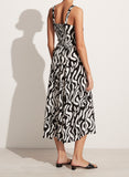 Rubina Midi Dress - La Cateau Black