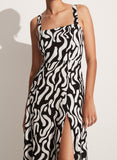 Rubina Midi Dress - La Cateau Black