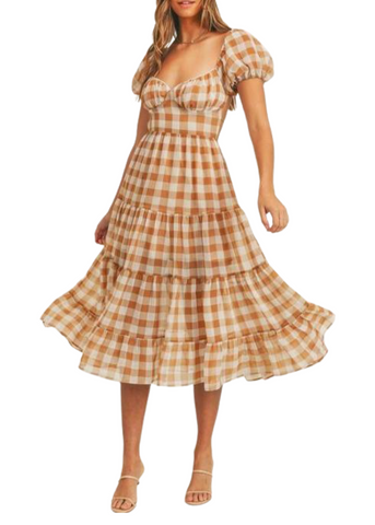 Dawson Gingham Midi Dress