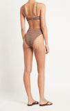 Adara Bikini Top - Chocolate Stripe