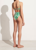 Chania Bikini Bottoms - Tulli Print Green