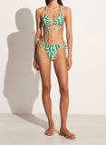 Marzia Bikini Top - Tulli Print Green