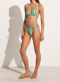 Marzia Bikini Top - Tulli Print Green