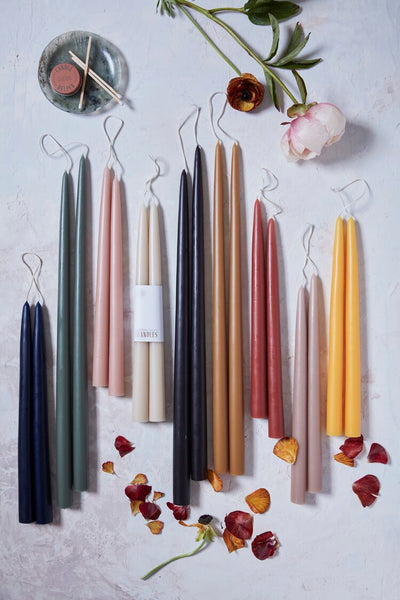 Greige Taper Candles