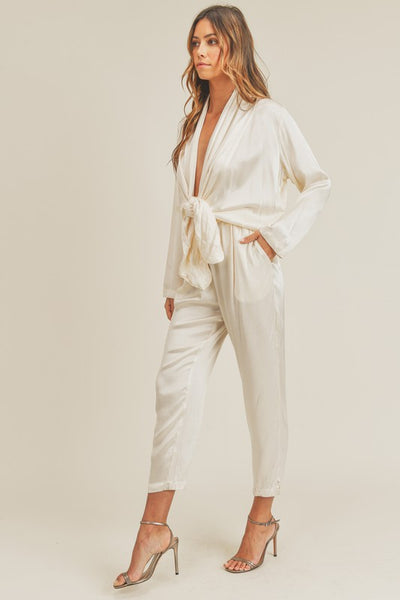 Greta Jumpsuit - Cream