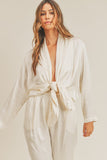 Greta Jumpsuit - Cream