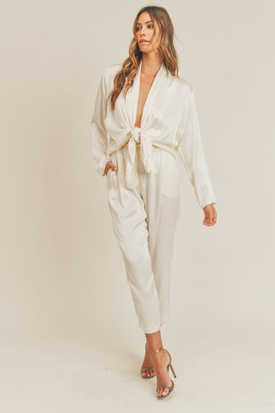 Greta Jumpsuit - Cream