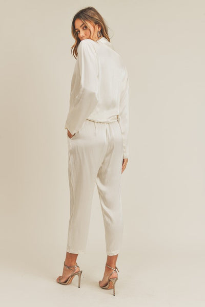 Greta Jumpsuit - Cream