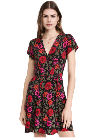 Cleo Rambling Floral Wrap Dress