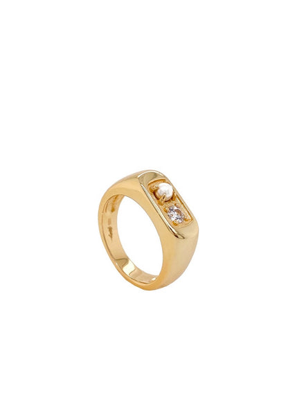 Marie Signet Pinky Ring