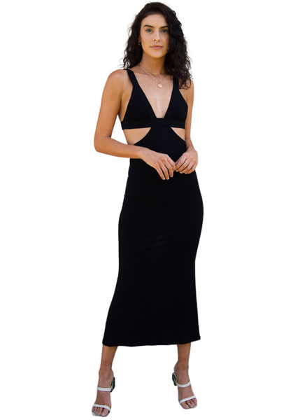 Alabama Midi Dress - Black