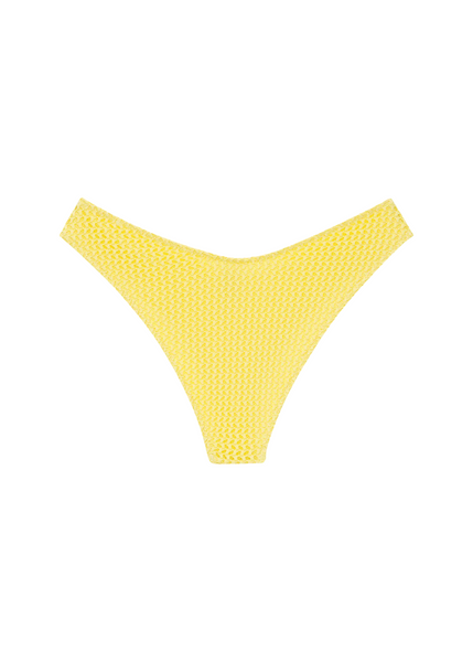 Lulu Bottom - Yellow Crochet