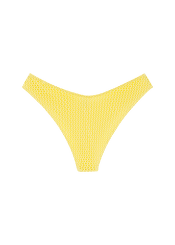 Lulu Bottom - Yellow Crochet