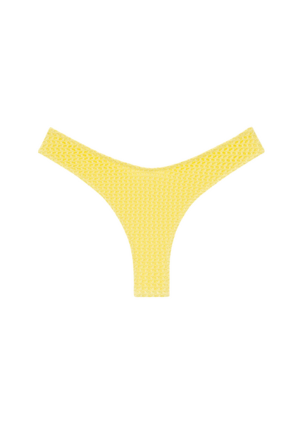 Lulu Bottom - Yellow Crochet