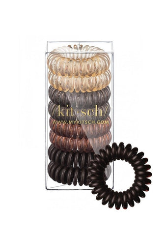 Brunette Hair Coils Pack 8