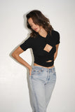 Eternity Rib Wrap Tee