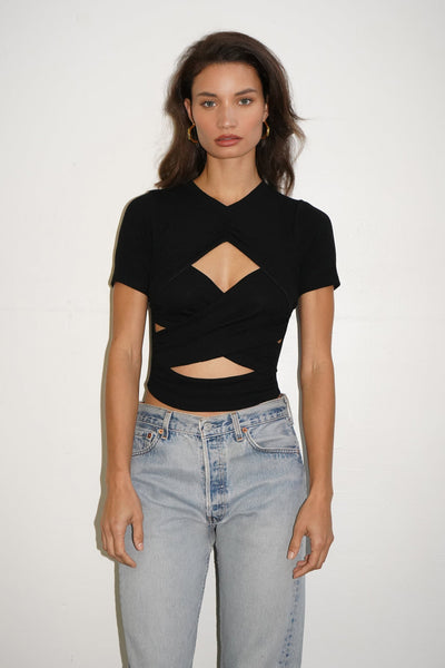 Eternity Rib Wrap Tee
