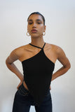 Nori Open Back Top - Black