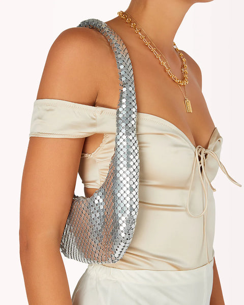 Luna Shoulder Bag - Silver