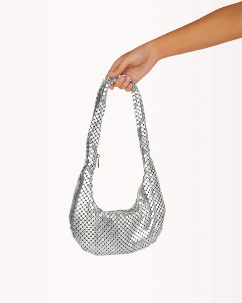 Luna Shoulder Bag - Silver