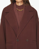 Drop Shoulder Faux Wool Jacket