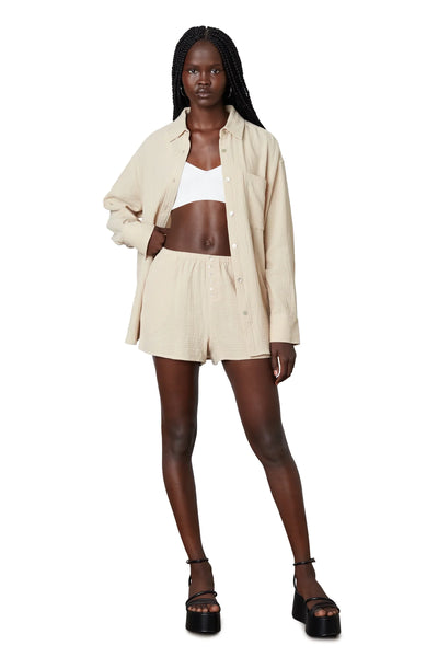 Gauze Boyfriend Shirt