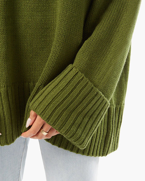 Oversized Crew Neck Sweater
