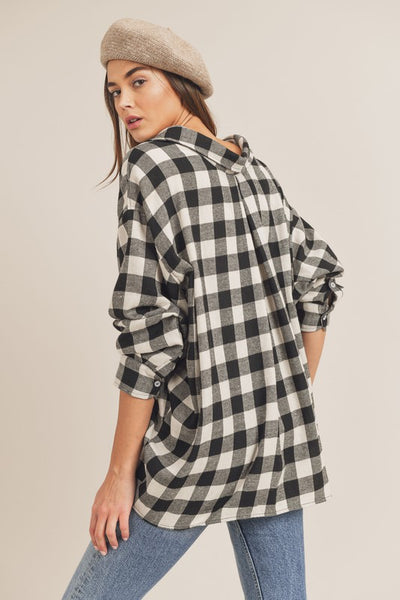 Oversized Gingham Shirt