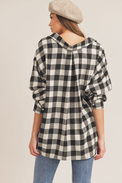 Oversized Gingham Shirt