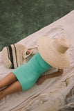 Bella Donna Crinkle Dress - Honeydew Green