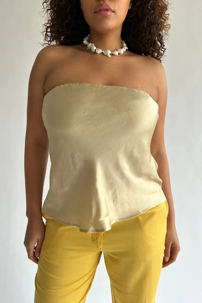 Silky Tube Top - Sand