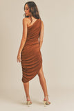 Rylee Midi Dress - Cognac