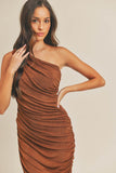 Rylee Midi Dress - Cognac