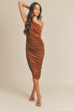 Rylee Midi Dress - Cognac