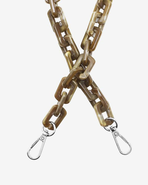 Squared Chain Handle - Brown