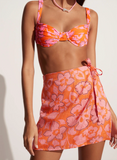 Marsala Wrap Skirt - Paraiso Floral