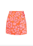 Marsala Wrap Skirt - Paraiso Floral
