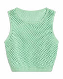 Crochet Ruched Crop Top