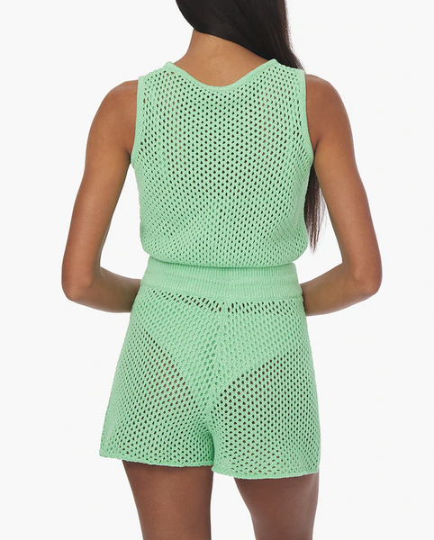 Crochet Ruched Crop Top