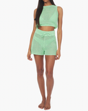 Crochet Ruched Crop Top