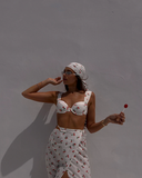 Claudia Top - Off White Cherries