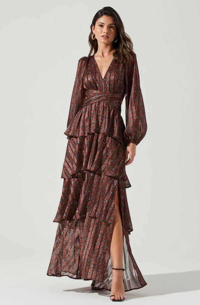 anora metallic dress GLOW BABY BACKLESS METALLIC MAXI DRESS IN SILVER AKIRA