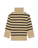 Striped Turtle Neck