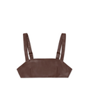 Vegan Leather Bra Top