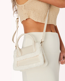 Teddy Cross Body Bag - Cream