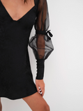 Gabrielle Puff Sleeve Mini Dress