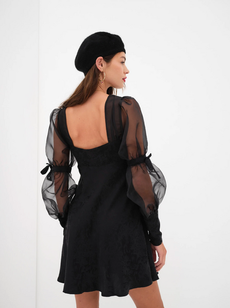 Gabrielle Puff Sleeve Mini Dress