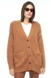 Grant Teddy Cardigan - Cognac