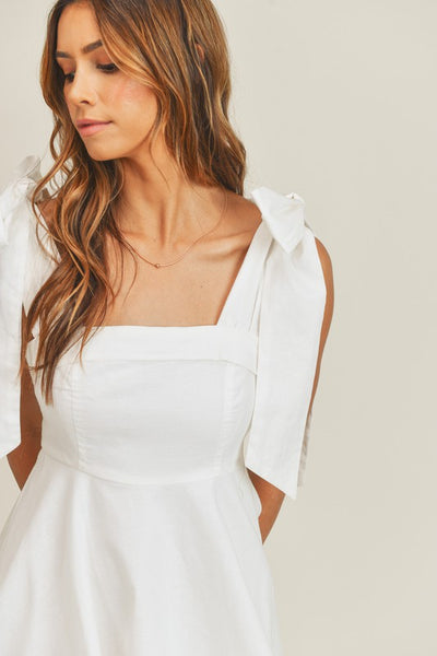Sun Valley Mini Dress - White
