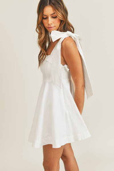 Sun Valley Mini Dress - White